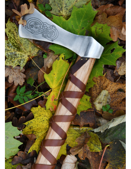 Ascia vichinga decorativa in acciaio...