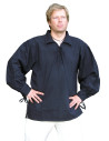 Camicia medieval in cotone con lacci di colore nero