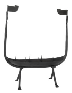 Portacandele grande nave vichinga, ferro battuto