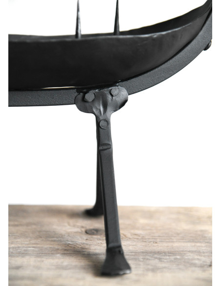 Portacandele grande nave vichinga,...