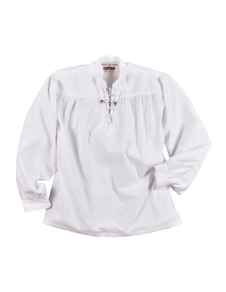 Camicia pirata bianca modello Ludwig