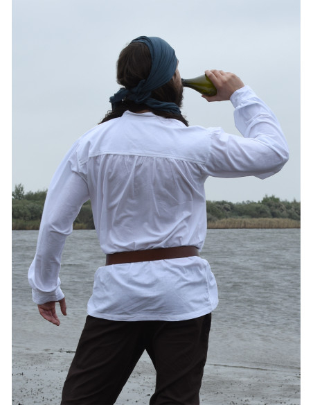 Camicia pirata bianca modello Ludwig