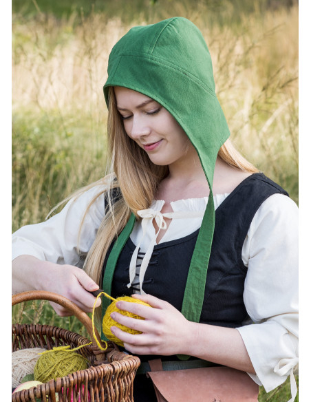 Corpetto medievale modello Tilda in nero