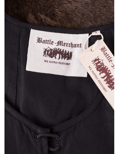 Corpetto medievale modello Tilda in nero