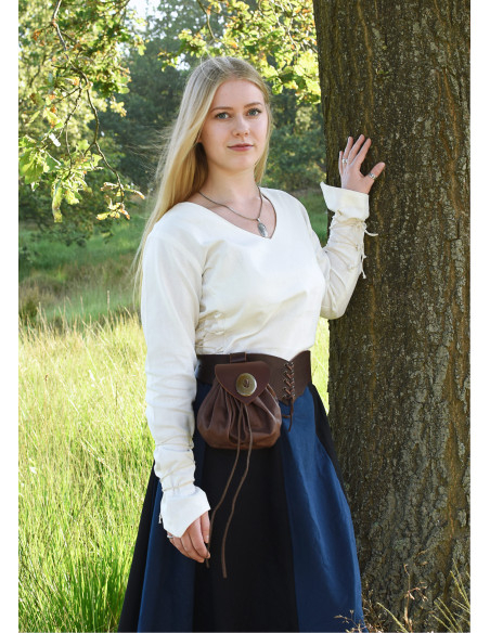 Camicetta medievale Aila in bianco...