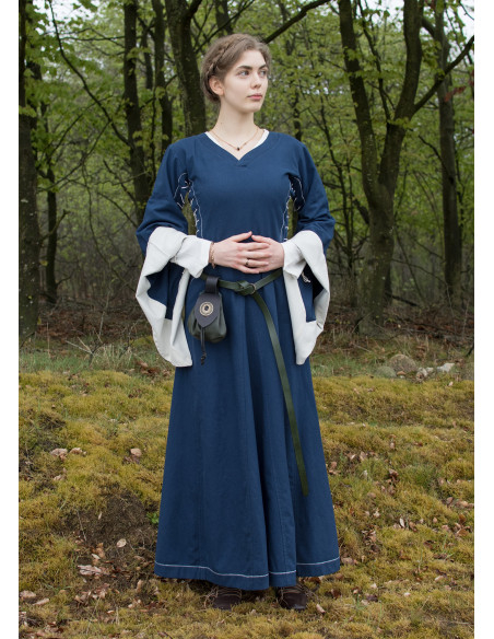 Abito medievale aperto Bliaut Amal,...