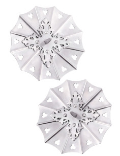 Coppia di Besagues Gotiche in acciaio, fine del XV secolo