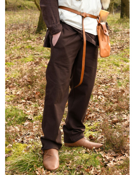 Pantaloni medievali Hagen, marroni
