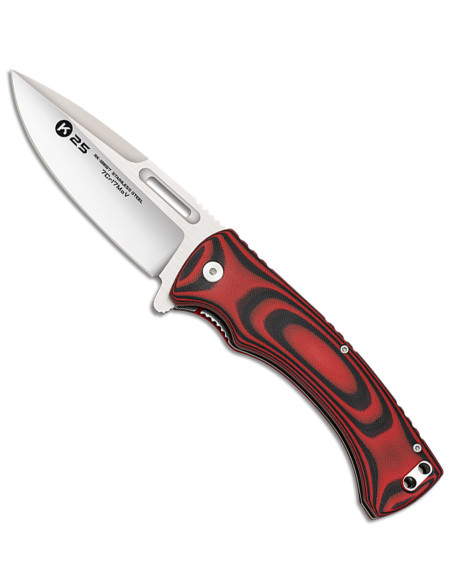 Coltello da campo K25 G-10 rosso-nero