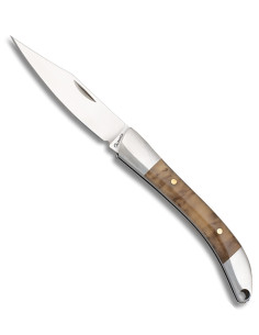 Coltello da campo Albainox in acrilico marrone (13,70 cm.)