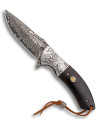 Coltello da campo marca Albainox lama damasco (20 cm.)