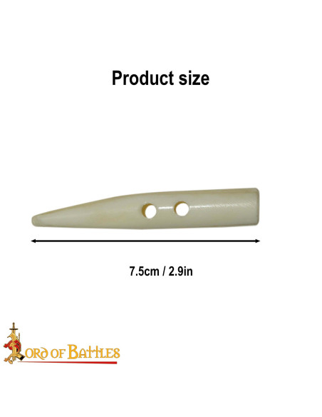 Set di 5 bottoni in osso intagliato...