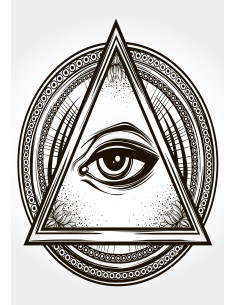 Stendardo di Loggia Massonica, Occhio Massonico (70x100 cm.) 2