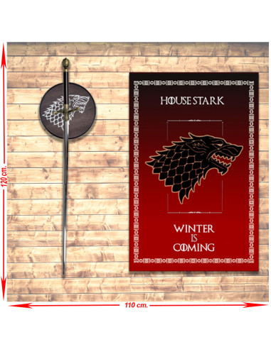 Pacchetto stendardo + spada di Arya Stark da Il Trono di Spade