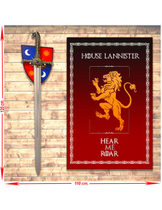 Pacchetto Banner + Spada Giuramento di Jamie Lannister, Il Trono di Spade
