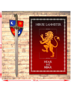 Pacchetto Banner + Spada Giuramento di Jamie Lannister,...