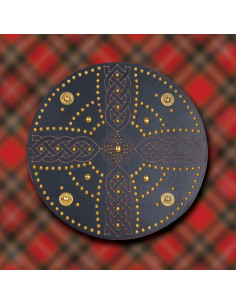 Scudo Targa scozzese con croce celtica, secoli XIII-XIV (51 cm.)