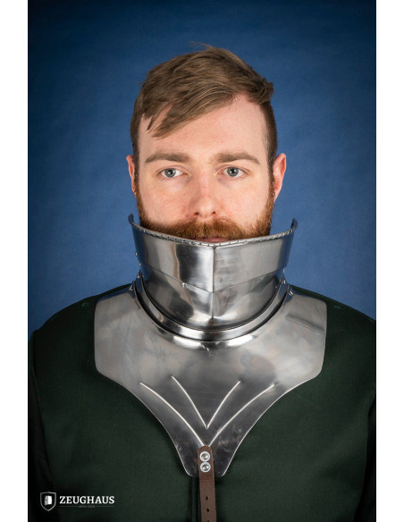 Gorgiera medievale snodata in acciaio...