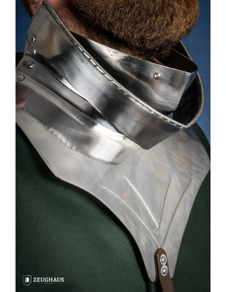 Gorgiera medievale snodata in acciaio...