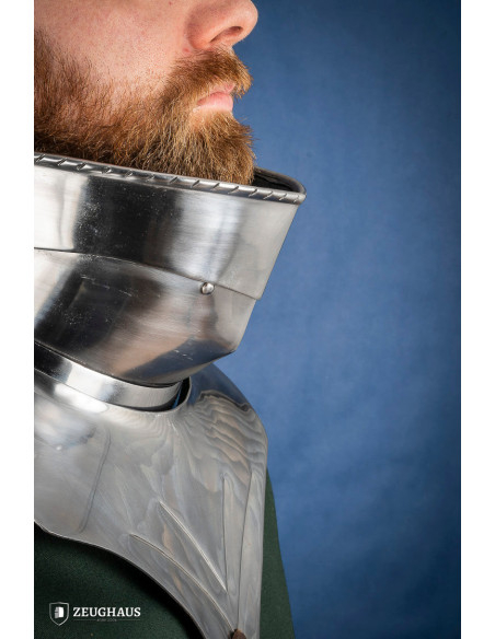 Gorgiera medievale snodata in acciaio...