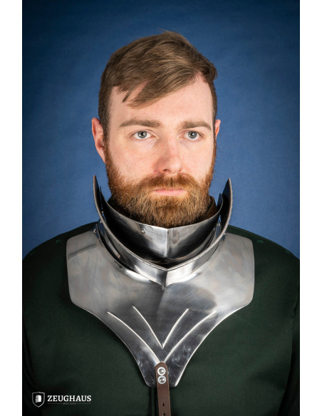 Gorgiera medievale snodata in acciaio...