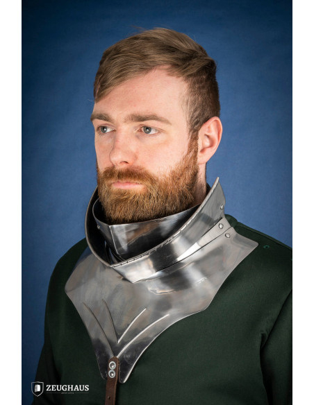 Gorgiera medievale snodata in acciaio...