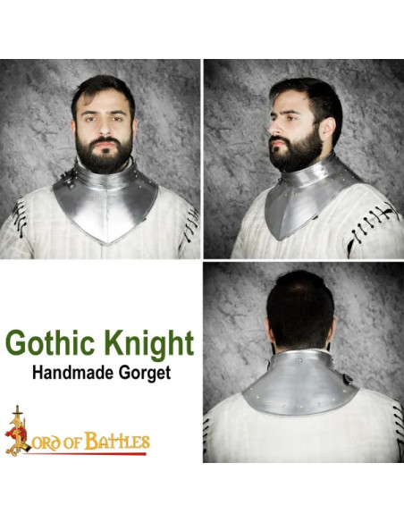 Gorgiera medievale Tarda Età, acciaio...