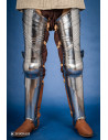 Armatura per gambe medievale tedesca, XV secolo