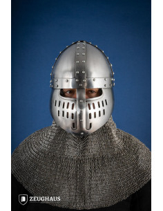 Elmo normanno tipo Spangenhelm, finitura lucida (1,6 mm)