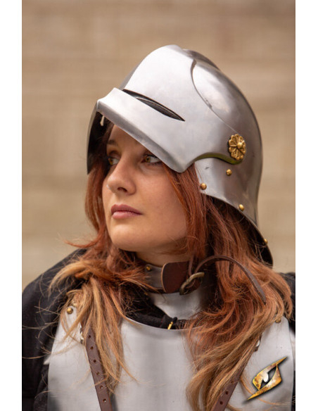 Elmo mercenario medievale celata...