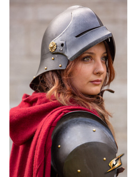 Elmo mercenario medievale celata...