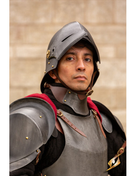 Elmo mercenario medievale celata...