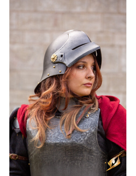 Elmo mercenario medievale celata...