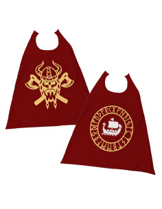 Mantello vichingo reversibile per bambini (63x78 cm.) 2