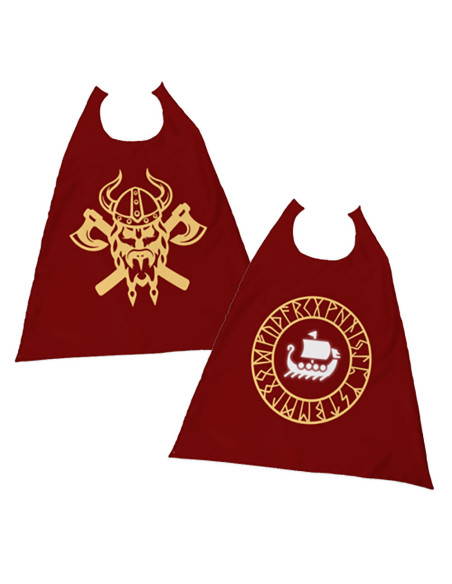 Mantello vichingo reversibile per...