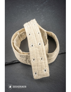 Cintura medievale imbottita in cotone, colore naturale 2