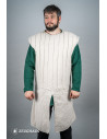 Gambeson medievale senza maniche, colore naturale