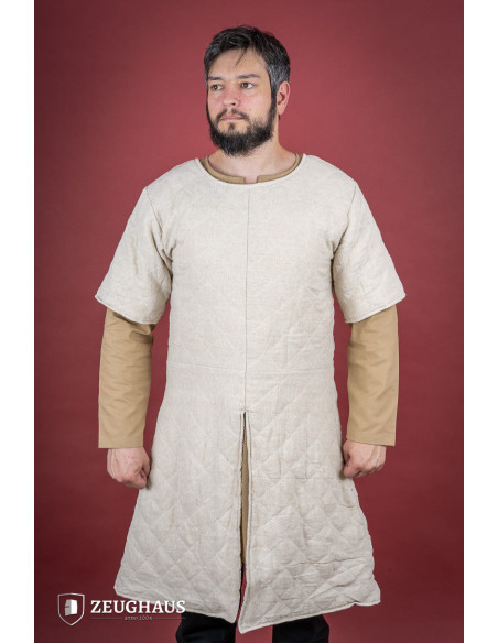 Gambeson medievale a maniche corte,...