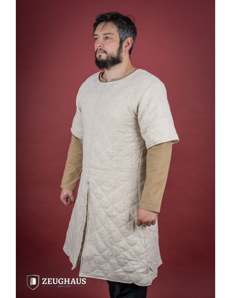Gambeson medievale a maniche corte,...