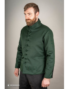 Farsetto medievale in cotone modello Arming, verde 2