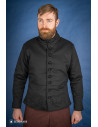 Farsetto medievale in cotone modello Arming, nero