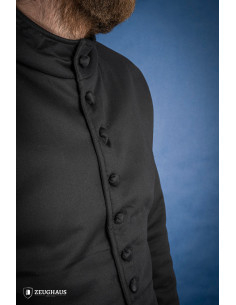 Farsetto medievale in cotone modello Arming, nero 2