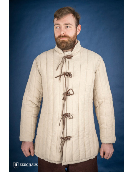 Gambeson medievale spesso con lacci,...
