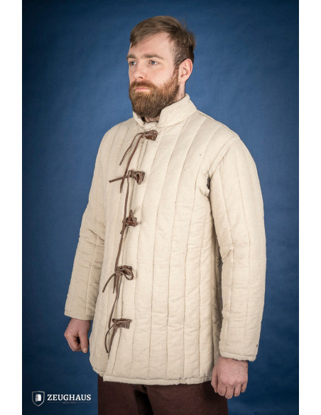 Gambeson medievale spesso con lacci,...