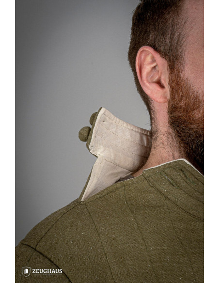 Gambeson medievale in cotone da...