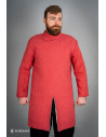 Gambeson medievale in cotone da fanteria, colore rosso