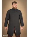 Gambeson medievale in cotone da fanteria, nero