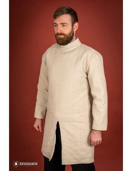 Gambeson medievale in cotone da...