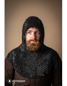 Anello rivettato in maglia di maglia del boia in acciaio...