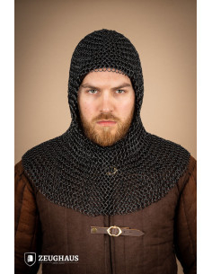 Cotta di maglia boia acciaio brunito (10 mm.)